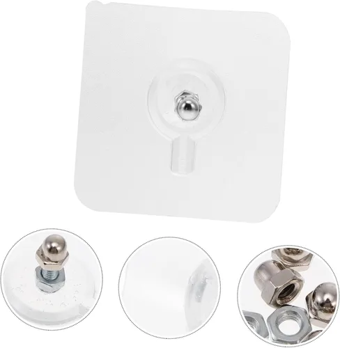 Miniatura 7 de 20pcs No Trace Nail Photo Frame PVC Coat Hook