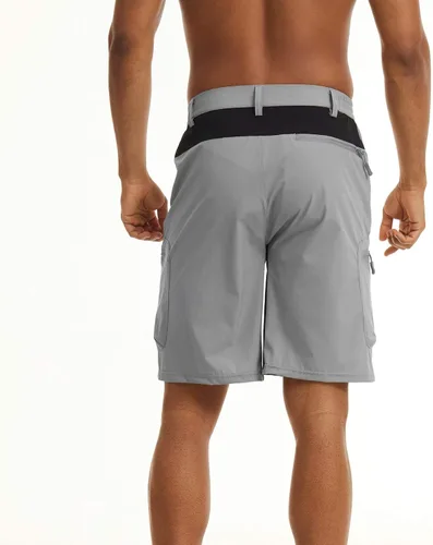 Miniatura 4 de MAGCOMSEN Pantalones cortos de senderismo para hombre 5 bolsillos antidesgarros secado rápido pantalones cortos deportivos de verano
