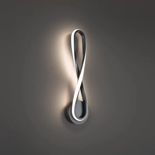 Miniatura 3 de WAC Lighting dweLED, aplique de pared LED Marise de 5 pulgadas 3000 K en negro