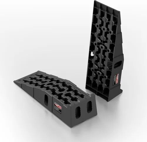 Rampas de servicio para vehículos pesados: 1 par de elevadores profesionales de mantenimiento automático para camiones y SUV, rampas de neumáticos
