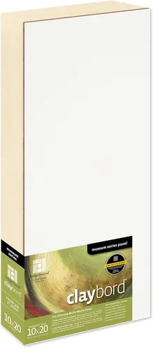 Miniatura 54 de Ampersand Art Supply Panel de pintura de madera: Serie Museo Claybord, 10 "x 10", 2" Perfil con acunado Perfil con cuna de 2