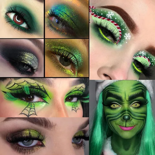 Miniatura 2 de DE'LANCI Paleta de sombras de ojos verde oliva, multicolor, ultra pigmentada, cromada, marrón, verde, sombra de ojos para maquillaje de ojos verdes