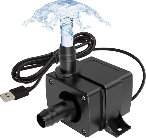 Mini bomba de agua sumergible, bomba de fuente USB silenciosa, bomba de fuente eléctrica sin escobillas, potentes bombas de agua para acuario,