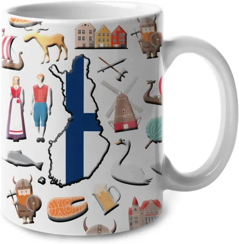 Miniatura 10 de Lotacy Taza de café con símbolos de Cuba con bandera de mapa, taza de cerámica de bandera cubana de 11 onzas, recuerdo de Cuba y regalos, idea