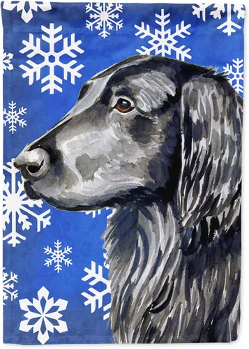 Miniatura 115 de Caroline's Treasures SC9374GF Bulldog English Snow flakes Holiday Garden Flag Buzón Bandera decorativa para patio exterior, patio, obras de arte