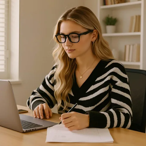 Miniatura 5 de kimorn Lentes cuadrados de moda con bloqueo de luz azul, lentes antifatiga ocular, lentes de marco ligero para hombres y mujeres
