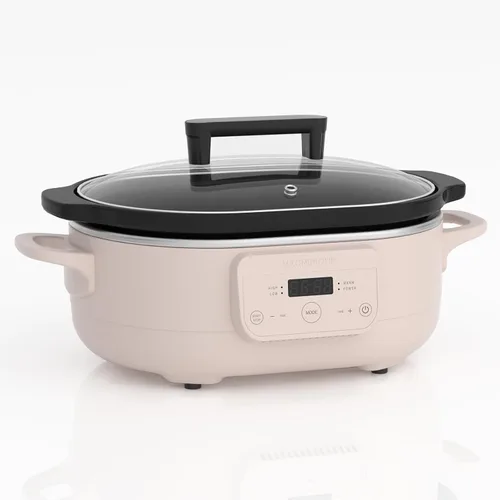 Miniatura 10 de MAGNIFIQUE Olla de Cocción Lenta Programable de 6 Cuartos con Recipiente Antiadherente Saludable Extraíble - Pequeño Electrodoméstico de Cocina