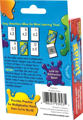 Miniatura 3 de Recursos creados por profesores Edupress EP63953 Juego Math Splat: Multiplicación