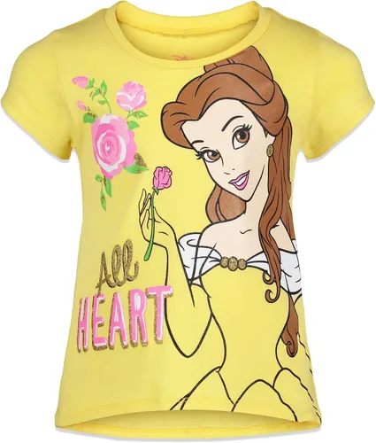 Miniatura 2 de Disney Princess Mulan Rapunzel Moana Tiana 4 Pack Short Sleeve Graphic T-Shirt