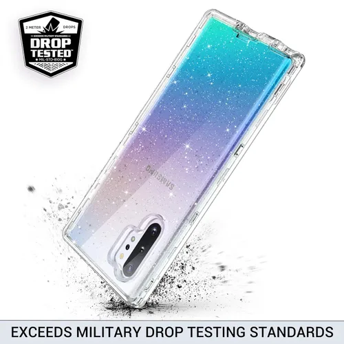Miniatura 6 de ULAK Funda para Galaxy Note 10 Plus 5G, elegante funda protectora de TPU suave para Samsung Galaxy Note 10 Plus 5G (2019), purpurina transparente