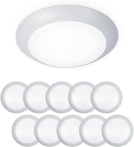 Miniatura 15 de WAC Lighting FM-306-930-BN disco para montaje al ras de luz led blanca suave de 3000 K, con calificación de Energy Star, grande, de níquel bruñido