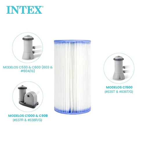Miniatura 5 de Intex 29002E Cartucho de Filtro para Piscina Tipo A para Bombas de Filtro – Fácil de Limpiar – Papel Dacron – Filtración Eficiente – Paquete de Dos
