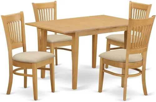 Miniatura 19 de East West Furniture NOVA3-BLK-C - Juego de mesa de comedor de 3 piezas contiene una mesa de comedor rectangular con hojas de mariposa y 2 sillas