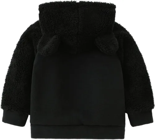 Miniatura 2 de AMIYAN Sudadera con capucha de forro polar con forma de orejas de oso, sudadera con capucha y cremallera para niños pequeños