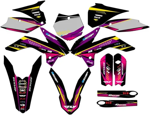 Miniatura 14 de Kit de base de gráficos Senge SX 105 Surge Black Senge 2013-2014 compatible con KTM