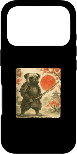 Miniatura 30 de Pug Samurai Japanese Warrior Costume Sumi-e Art Funny Case for iPhone 17