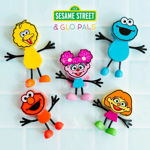 Miniatura 8 de Glo Pals Juguete sensorial de baño activado con luz y cubos para el baño y juego sensorial, personaje Abby Cadabby y 6 cubos, brilla en rosa