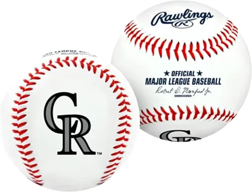 Miniatura 21 de Rawlings Béisbol oficial de la MLB 2026 con logo del equipo Todos los 30 equipos de la MLB disponibles
