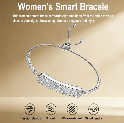 Miniatura 2 de Pulsera inteligente con monitoreo de salud 24/7 5ATM impermeable, oxígeno en sangre, frecuencia cardíaca, HRV, monitor de sueño, diseño delgado