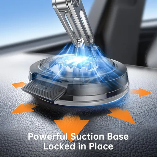 Miniatura 6 de SYNCWIRE Soporte para automóvil MagSafe [3 ejes ajustables], soporte magnético de teléfono al vacío con ventosa reemplazable tablero/parabrisas