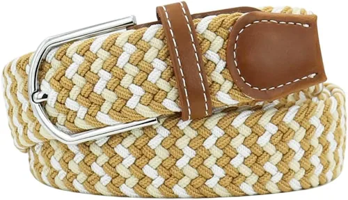Miniatura 7 de Mixed Color Woven Stretch Braided Belts for Men and Women Fashion Elastic Belts