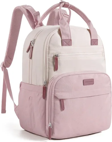 Miniatura 9 de Mommore Mochila para pañales, bolsa de pañales extra grande para 2 niños/gemelos con cambiador para viajes al aire libre, 1-negro, Grande