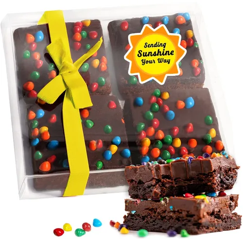 Miniatura 16 de Cesta de regalo de galletas de brownies de Pascua, regalo de comida de chocolate envuelta individualmente para hombres, mujeres y niños, paquete