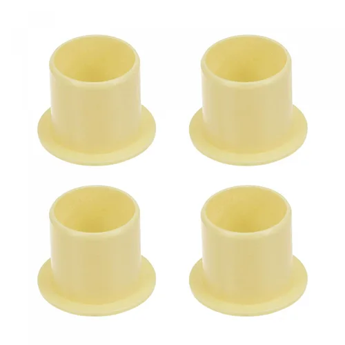 Miniatura 6 de uxcell Rodamientos de manga con bridas 0.315 in diámetro interior 0.394 in OD 0.394 in longitud POM envueltos bujes sin aceite amarillo 4pcs
