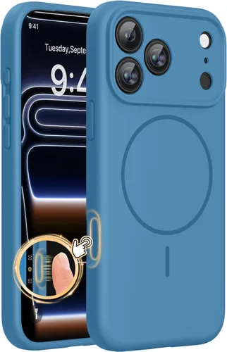 Miniatura 30 de Miracase Funda diseñada para iPhone 13, con protector de pantalla de vidrio templado, forro de microfibra suave antiarañazos, funda de goma