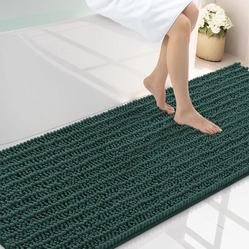 Miniatura 230 de Smiry Alfombras de Baño 24x16 pulgadas, Alfombras de Baño de Chenilla Extra Suaves y Absorbentes, Respaldo de Goma Antideslizante, Lavable a Máquina