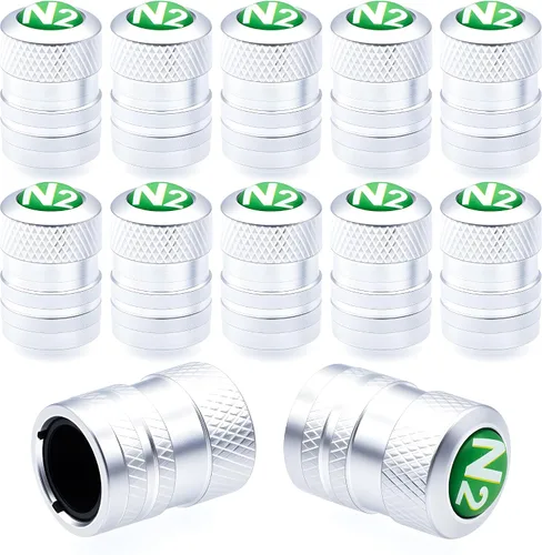 Miniatura 40 de 4 piezas de tapas de válvula de rueda con forma de punta, tapa de aire de aluminio para automóviles, cubiertas universales de válvula de rueda a