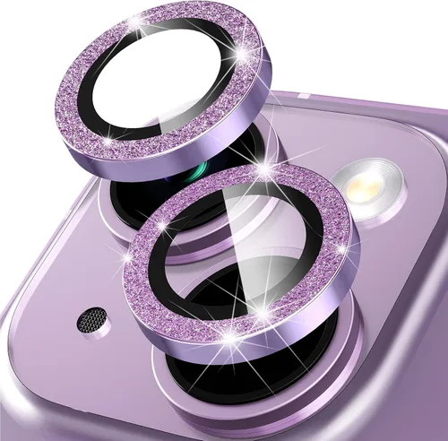 Miniatura 8 de Suoman Protector de lente de cámara para iPhone 14 de 6.1 pulgadas, protector de lente de cámara de 6.7 pulgadas, película de vidrio templado 9H