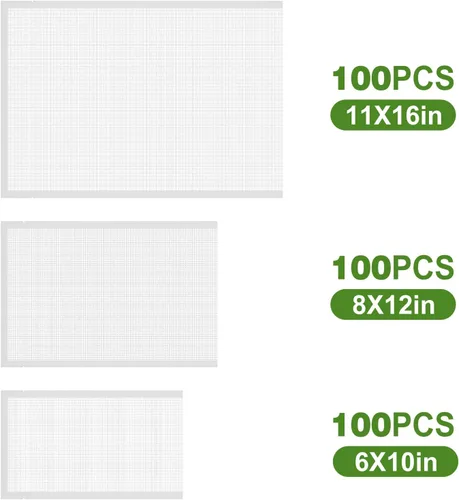 Miniatura 2 de Moretoes 300 bolsas selladoras al vacío, 100 tamaño galón de 11" x 16" y 100 tamaño cuarto de 8" x 12" y 100 tamaño pinta de 6" x 10", sin BPA