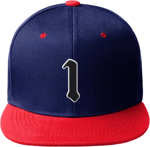 Miniatura 155 de Daxton Gorra clásica con visera de billete plano con letras del alfabeto inglés antiguo de la A a la Z