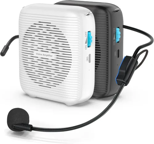 Miniatura 9 de (Negro) Amplificador de voz recargable portátil para profesores, entrenadores, guías turísticos, presentaciones y reuniones con un gran número
