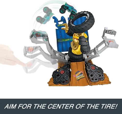 Miniatura 3 de Hot Wheels Monster Trucks Arena Smashers Mega-Wrex vs. Crushzilla Takedown