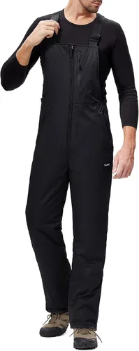 Miniatura 2 de Lelaki Mens Snow Bibs Ski Waterproof Windproof Insulated Overalls Snowboard Pants Winter