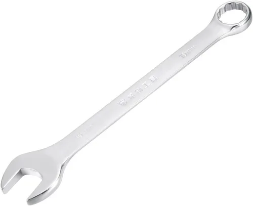 Miniatura 13 de uxcell Llave combinada métrica de extremo abierto de 0.748 in y 12 puntos, revestimiento galvanizado negro, Cr-V