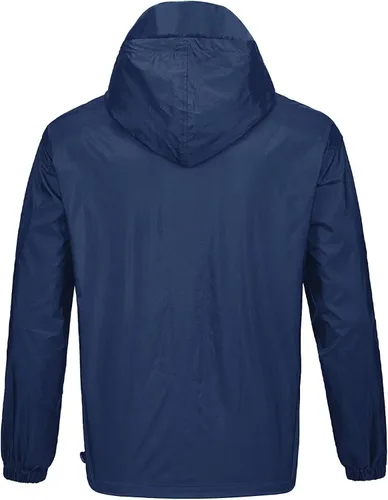 Miniatura 3 de SWISSWELL - Chaqueta impermeable rompe vientos para hombre, ligera, con capucha