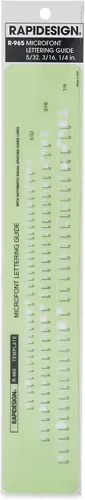 Miniatura 5 de Plantilla de letras y números verticales góticos, tamaño de 1 pulgada, 1 cada uno (R918)
