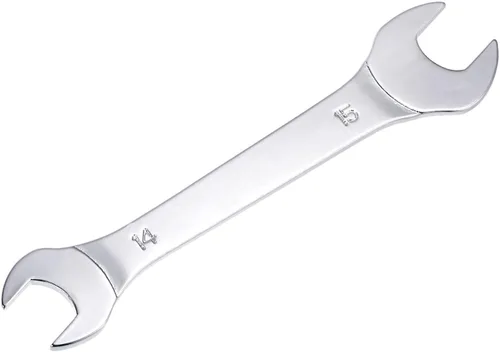 Miniatura 15 de uxcell Llave fina de extremo abierto, 0.669 in x 0.748 in, espejo métrico, acero de alto carbono, para mantenimiento doméstico y reparaciones