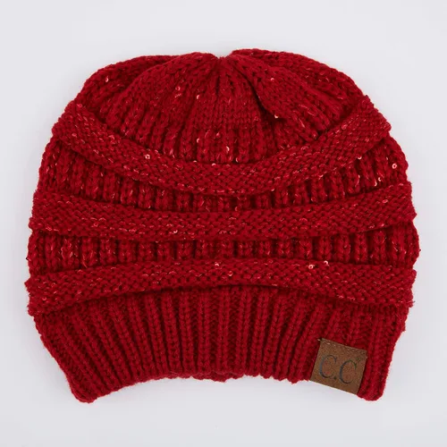 Miniatura 348 de C.C Trendy Warm Chunky Soft Stretch Cable Knit Beanie