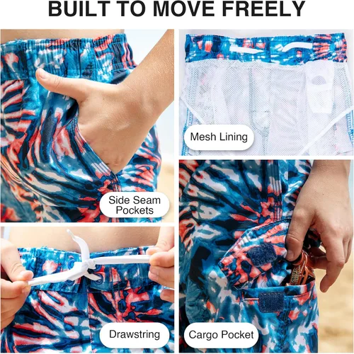 Miniatura 50 de Kanu Surf Traje de baño Yolo de secado rápido UPF 50+ para niños