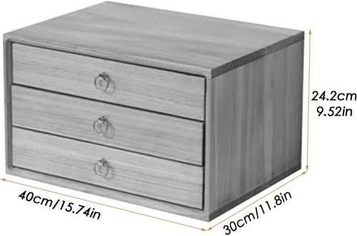 Miniatura 2 de Organizador Escritorio - Caja De Almacenamiento Escritorio Con Cajones, Caja De Almacenamiento De Suministros De Oficina,Cajón Organizador De