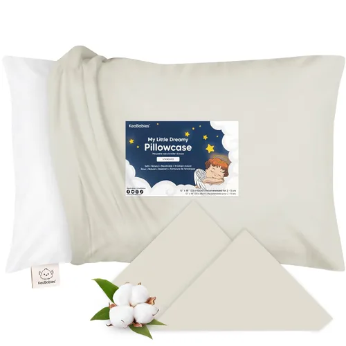 Miniatura 25 de KeaBabies Funda de almohada para niños pequeños de 13 x 18 pulgadas, funda de almohada de algodón orgánico para niños, niñas, funda de algodón suave