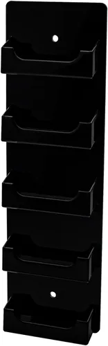 Miniatura 11 de Marketing Holders Tarjetero Horizontal Montaje en Pared Multi 15 Bolsillo Premium Acrílico Transparente Claro
