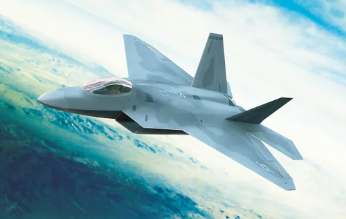 Miniatura 2 de Hobby Boss F-22 Raptor Jet Fighter Kit de construcción de modelo de avión