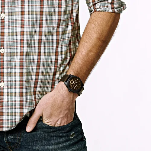 Miniatura 4 de Fossil Machine - Reloj cronógrafo de cuarzo con caja de acero inoxidable para hombre