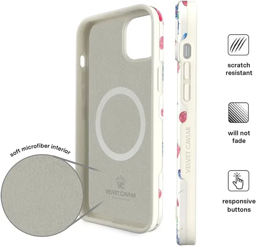 Miniatura 6 de VELVET CAVIAR Funda para iPhone 15, compatible con MagSafe, probada en caídas de 10 pies, Berry Baby