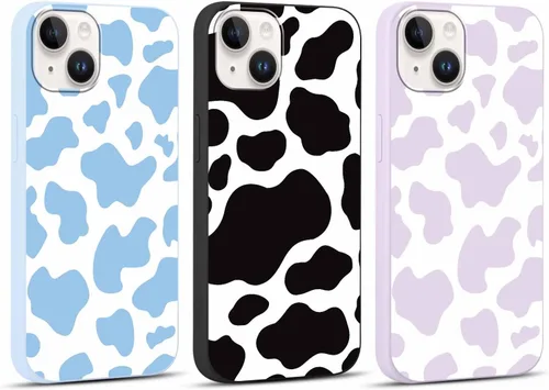 Miniatura 35 de Paquete de 3 Fundas Bonitas con Estampado de Guepardo para iPhone 13/14 de 6.1" Funda de Teléfono, Fundas de Diseño Estético de Leopardo Silicona